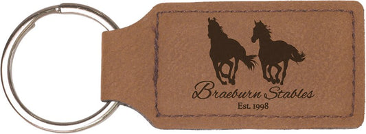 Personalized Rectangle Keychains