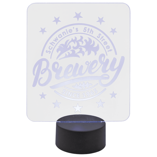 Custom Acrylic Award 1/4" with Light up Base