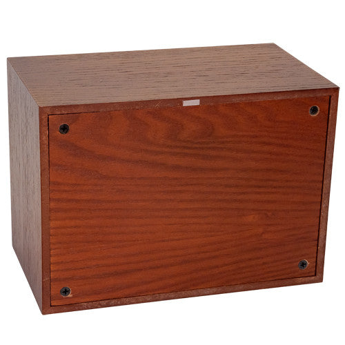 Economy Custom Engraved Wood URN for Ashes in Cherry Finish- Medium