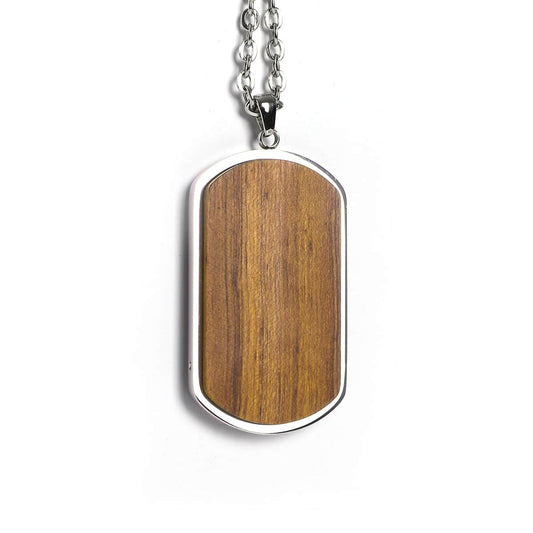 Customizable Wood Pendant Necklace