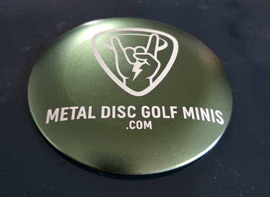 Custom Metal Disc Golf Minis (5 Pack)