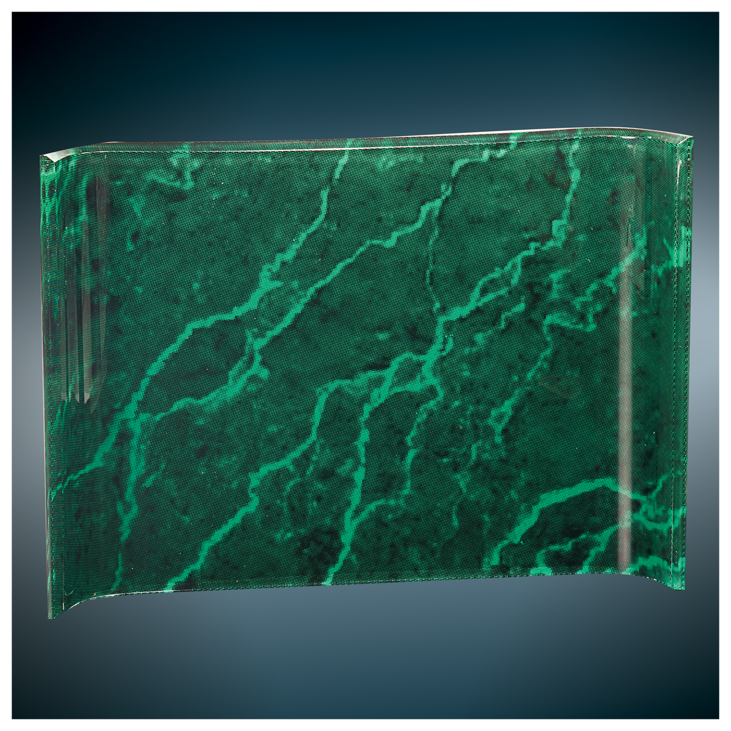 Custom 10"x7" Marbleized Acrylic Crescent Award