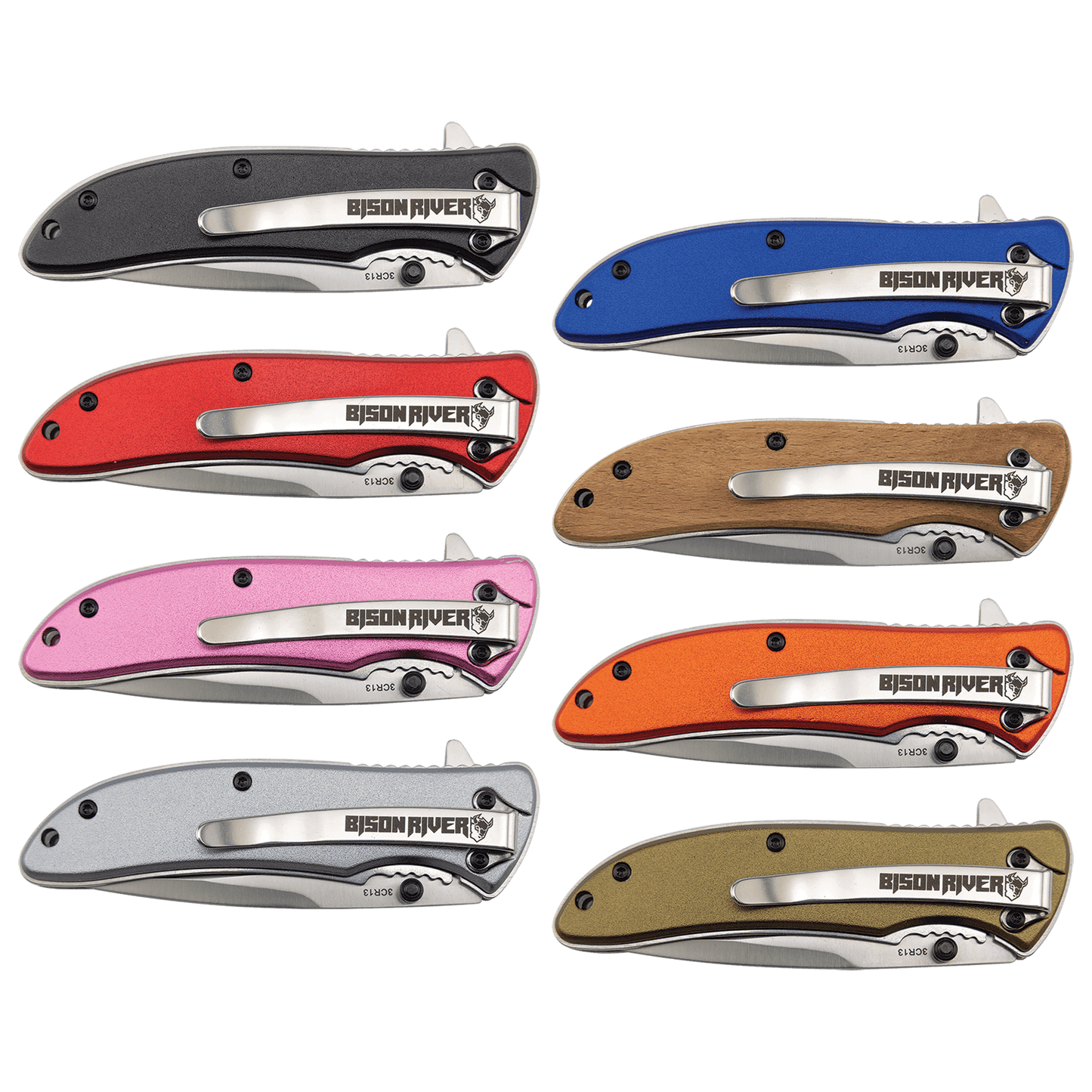 Add your Text to this Bison River 4 1/4" Everyday Carry Knife (EDC)