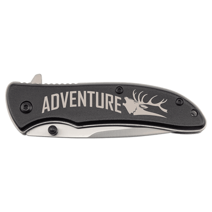 Add your Text to this Bison River 4 1/4" Everyday Carry Knife (EDC)