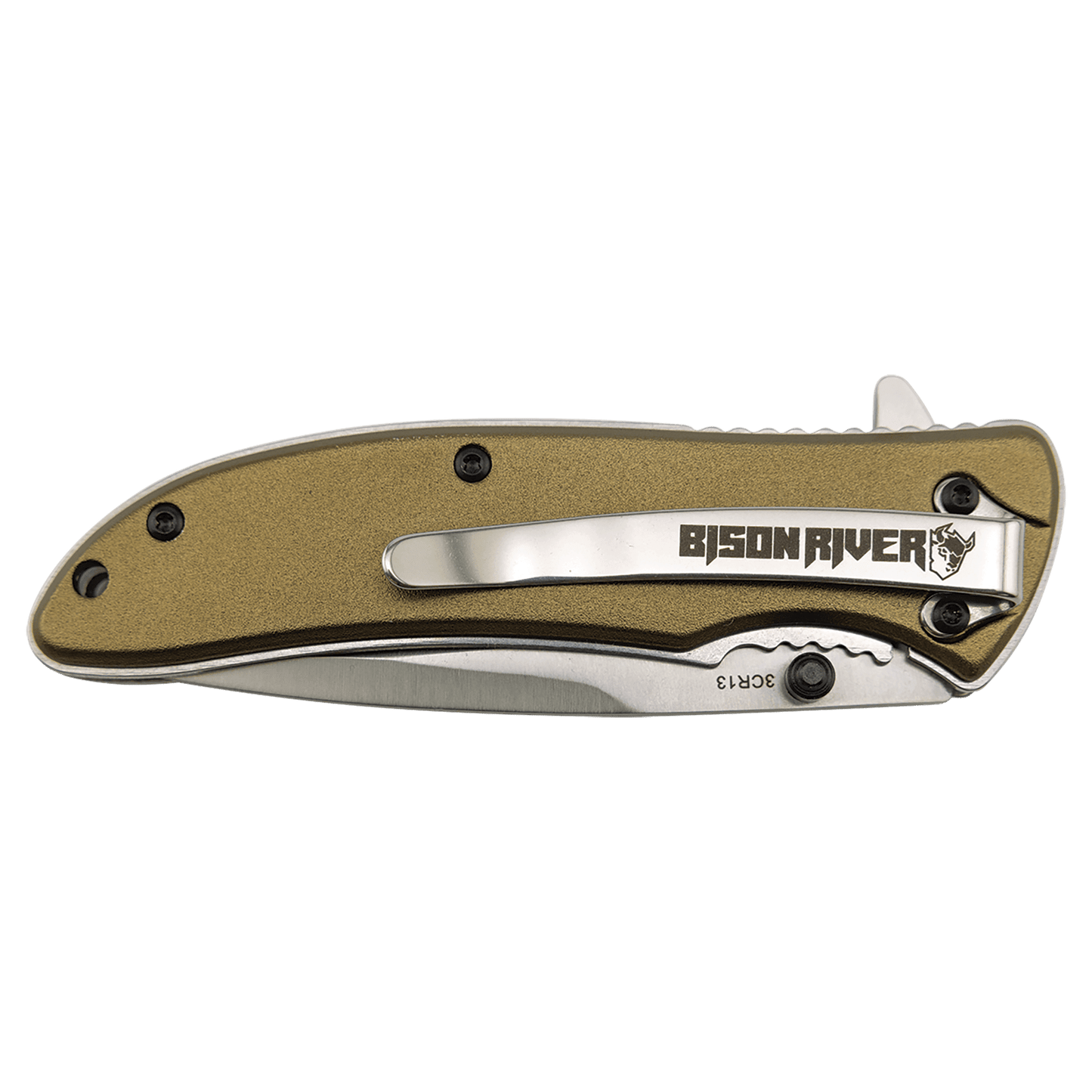 Add your Text to this Bison River 4 1/4" Everyday Carry Knife (EDC)