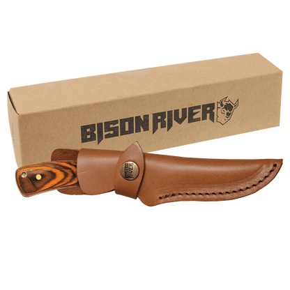 Customized for You Bison River 7 3/4" Stainless Steel fixed Blade Knife with Sheath
