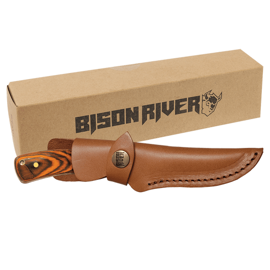 Customized for You Bison River 7 3/4" Stainless Steel fixed Blade Knife with Sheath