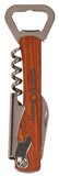 Customized 5 1/4" Wooden Bottle Opener & Wine Corkscrew