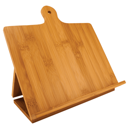 Customized genuine Bamboo Wood Chef's Easel 10 1/4 x 10 1/2"