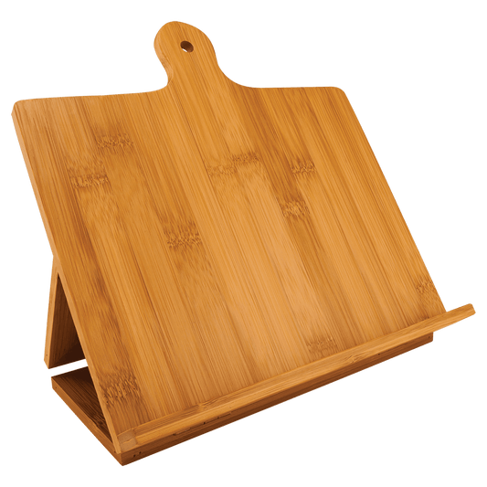 Customized genuine Bamboo Wood Chef's Easel 10 1/4 x 10 1/2"