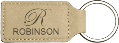 Personalized Rectangle Keychains