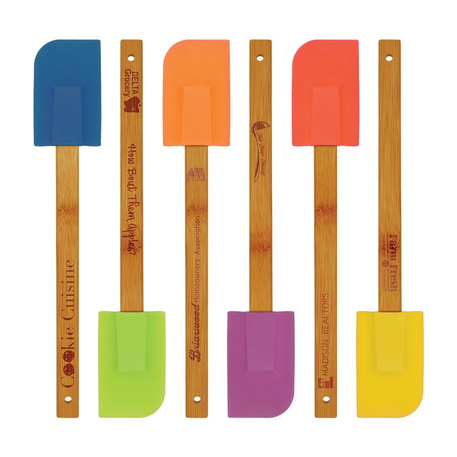 Customized Silicone Spatula with Bamboo Handle