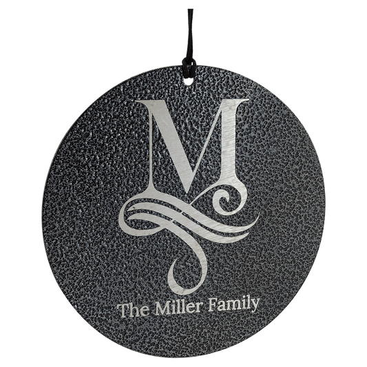 Customized 30" Black Powder Coated Aluminum Wind Chime