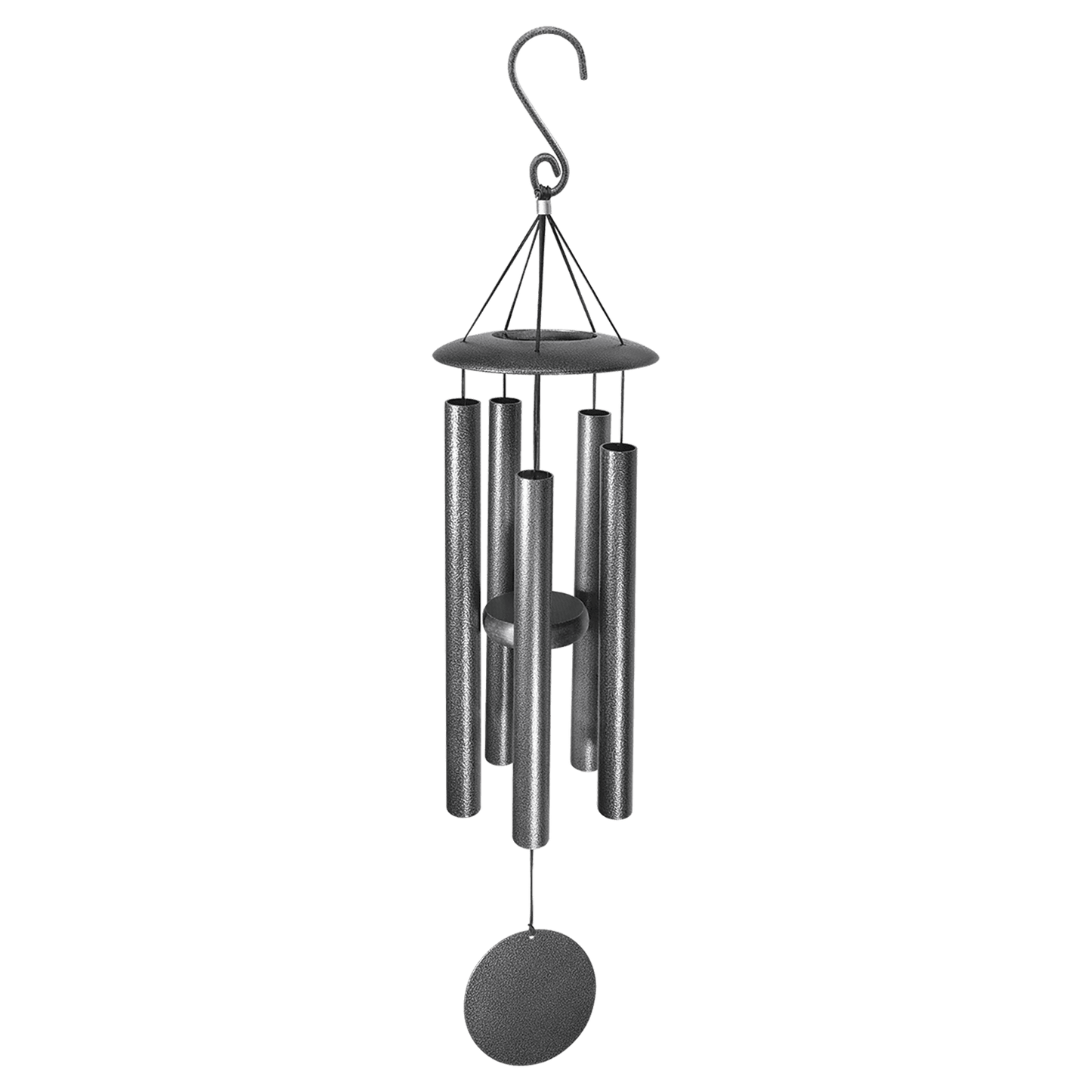Customized 30" Black Powder Coated Aluminum Wind Chime
