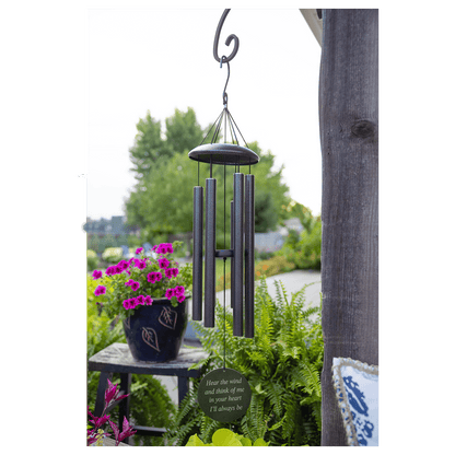 Customized 30" Black Powder Coated Aluminum Wind Chime