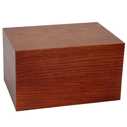 Economy Custom Engraved Wood URN for Ashes in Cherry Finish- Medium