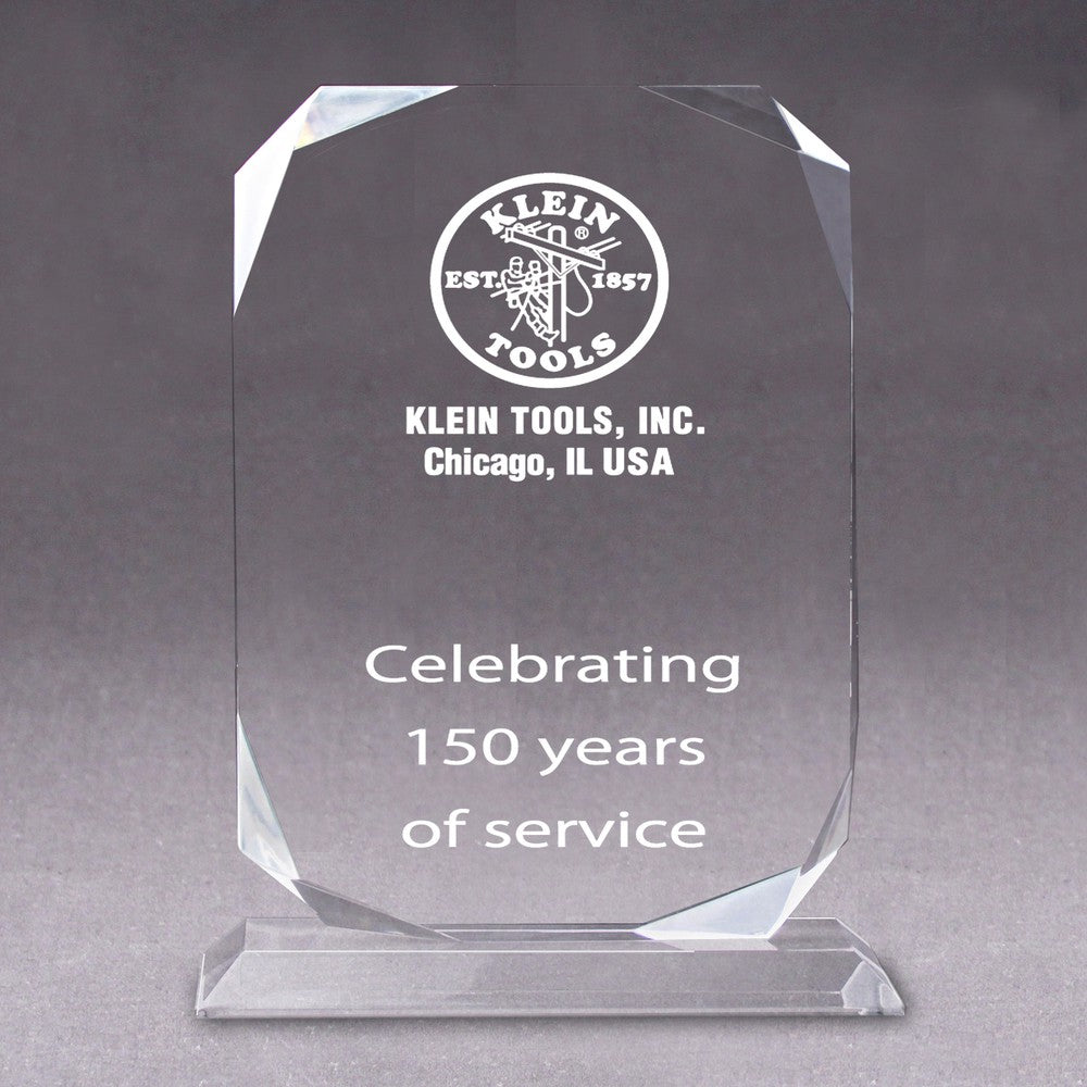 Customized Premium Rectangular Diamond Acrylic Award 11 3/4" x 9"
