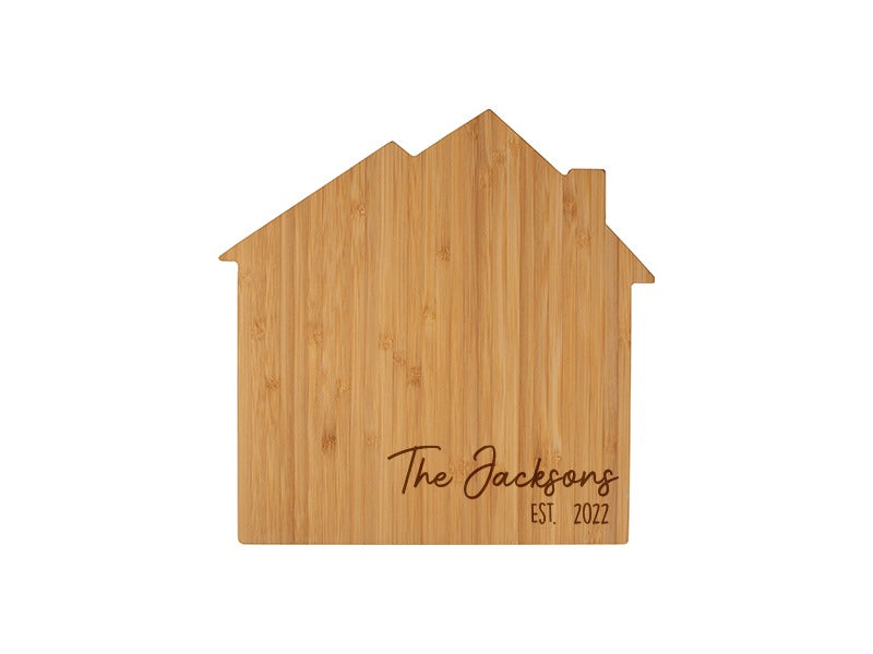 Custom Engraved 10" x 10" Cutting Board for Realtors or Housewarming Gift
