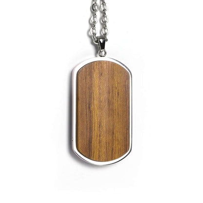 Customizable Wood Pendant Necklace