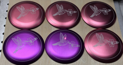 Purple Custom Metal Disc Golf Mini Marker (
