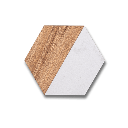 Custom Engraved Marble and Acacia Wood Coasters (4Pack)