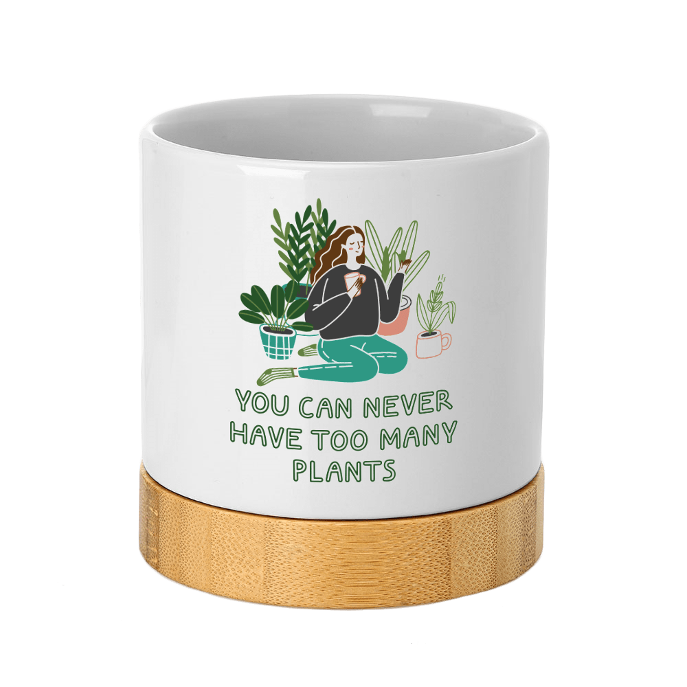 Custom Full Color 4" Ceramic Planter