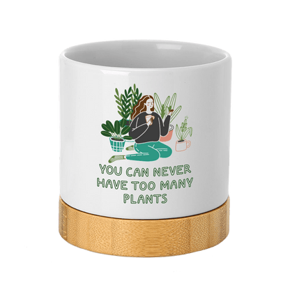 Custom Full Color 4" Ceramic Planter